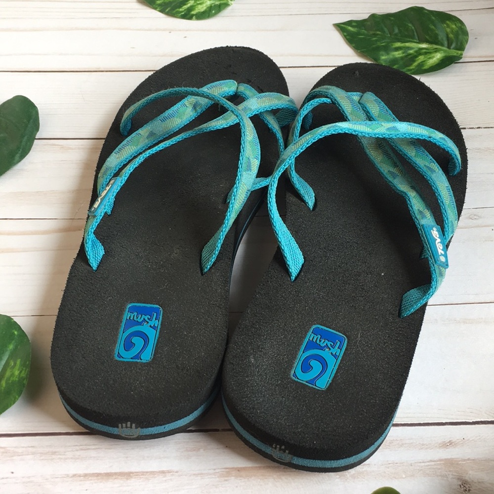 Blue Teva Sandals